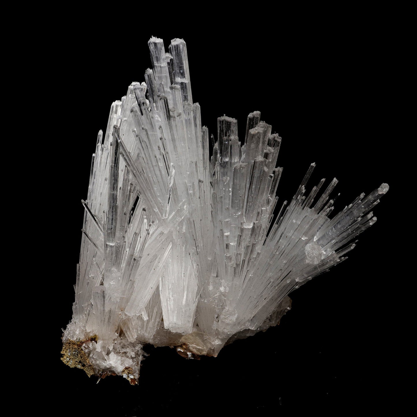 Scolecite Intergrown Sprays on Stilbite Natural Mineral Specimen – Scolecite