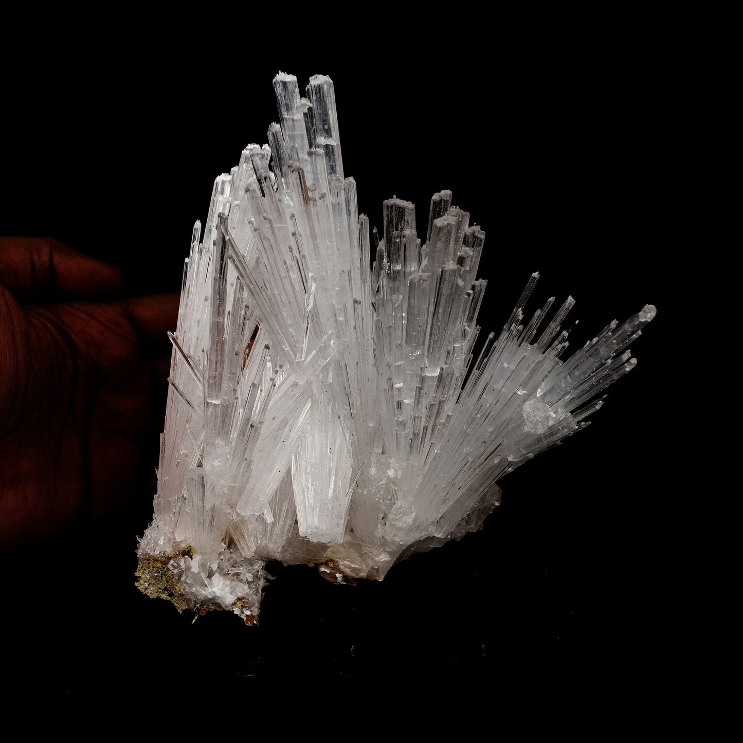 Scolecite Intergrown Sprays on Stilbite Natural Mineral Specimen – Scolecite