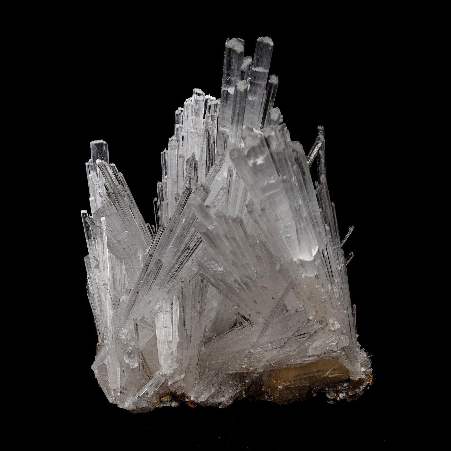 Scolecite Intergrown Sprays on Stilbite Natural Mineral Specimen – Scolecite