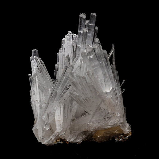 Scolecite Intergrown Sprays on Stilbite Natural Mineral Specimen – Scolecite
