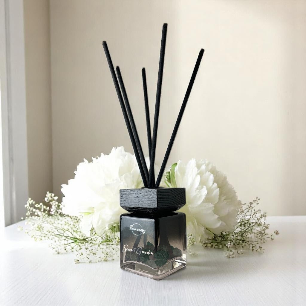 Secret Garden Crystal-Enhanced Reed Oil Diffuser, 100ml – Moon Water ...