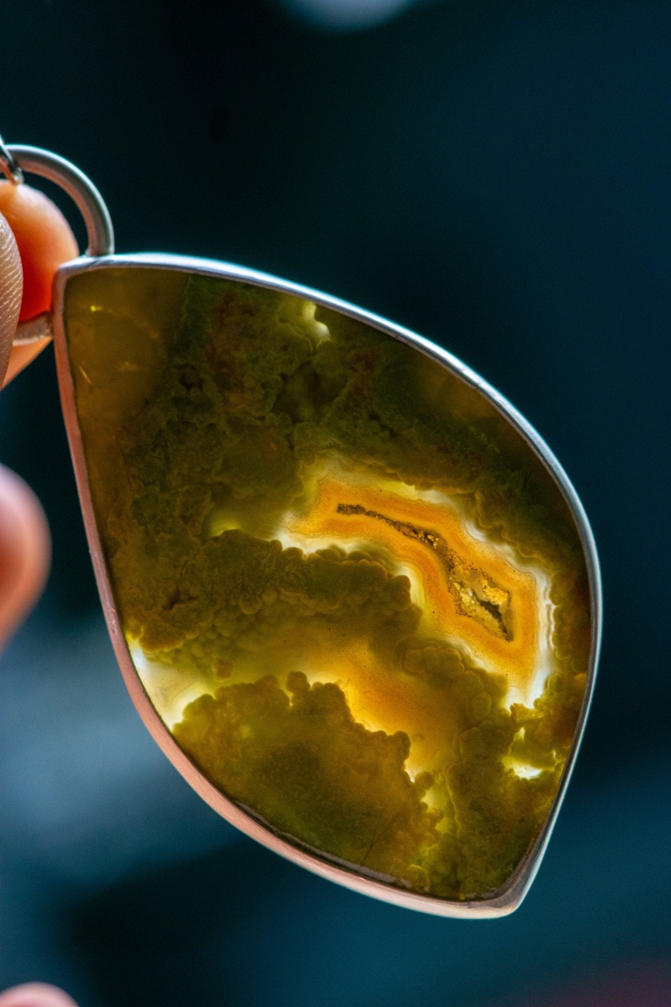 SINGING SISTERS GREEN OPAL NECKLACES – Right