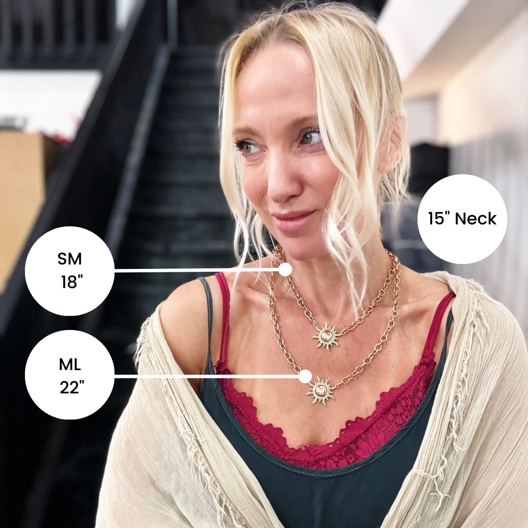 Grateful Sun Choker Necklace – midi choker