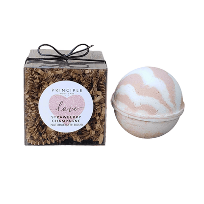 Strawberry Champagne Bath Bomb – Luxurious & Hydrating Bath Experience