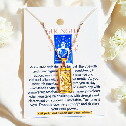 Tarot Card Necklaces - 18K Gold Plated, Waterproof