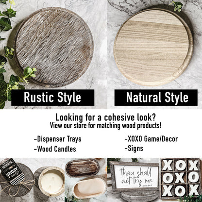 Rustic Wood Stand –