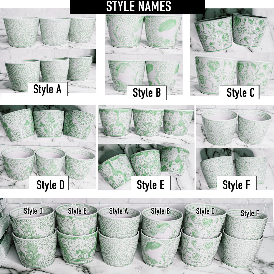 Mini Green Cachepots – Cachepot