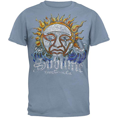 Sublime Sun Logo T-Shirt | Official Band Tee – Blue Men's T-shirts
