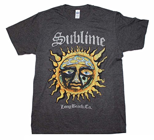 Sublime Sun Logo T-Shirt | Official Band Tee – Heather Grey Men's T-shirts