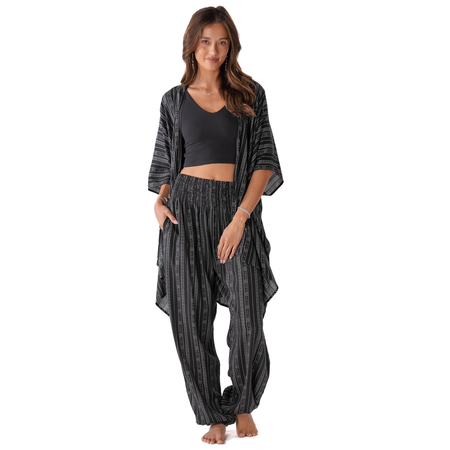 Akha Tribal Print Harem Pants – Pants