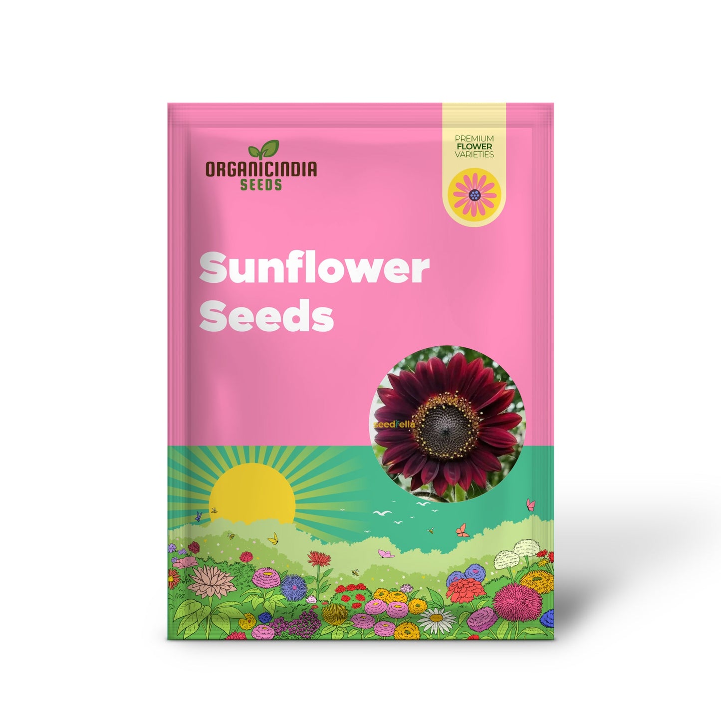 Dark Red Sunflower Seeds for Planting - Add Bold, Vibrant Blooms to Your Garden