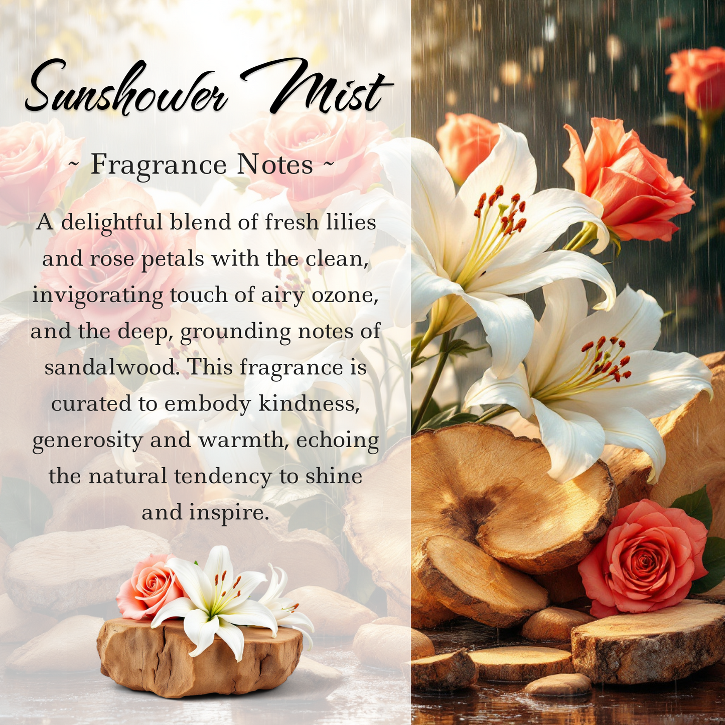 Sunshower Mist Crystal-Enhanced Reed Oil Diffuser, 100ml