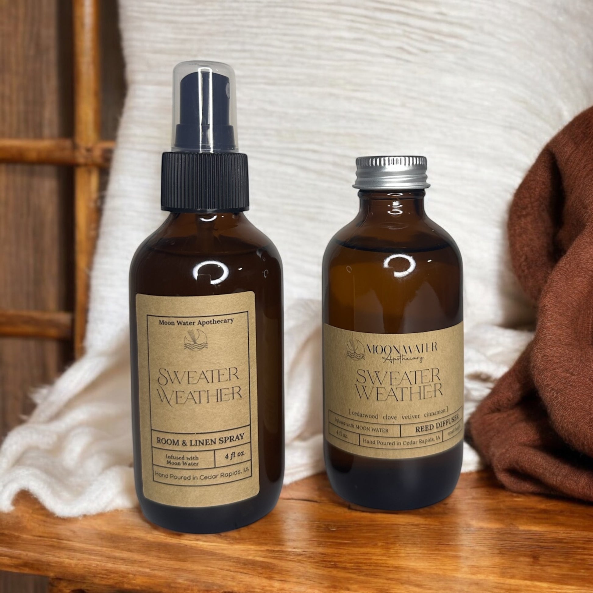 Sweater Weather - ROOM SPRAY & REED DIFFUSER -- Autumn Leaves Scent, by Moon Water Apothecary –