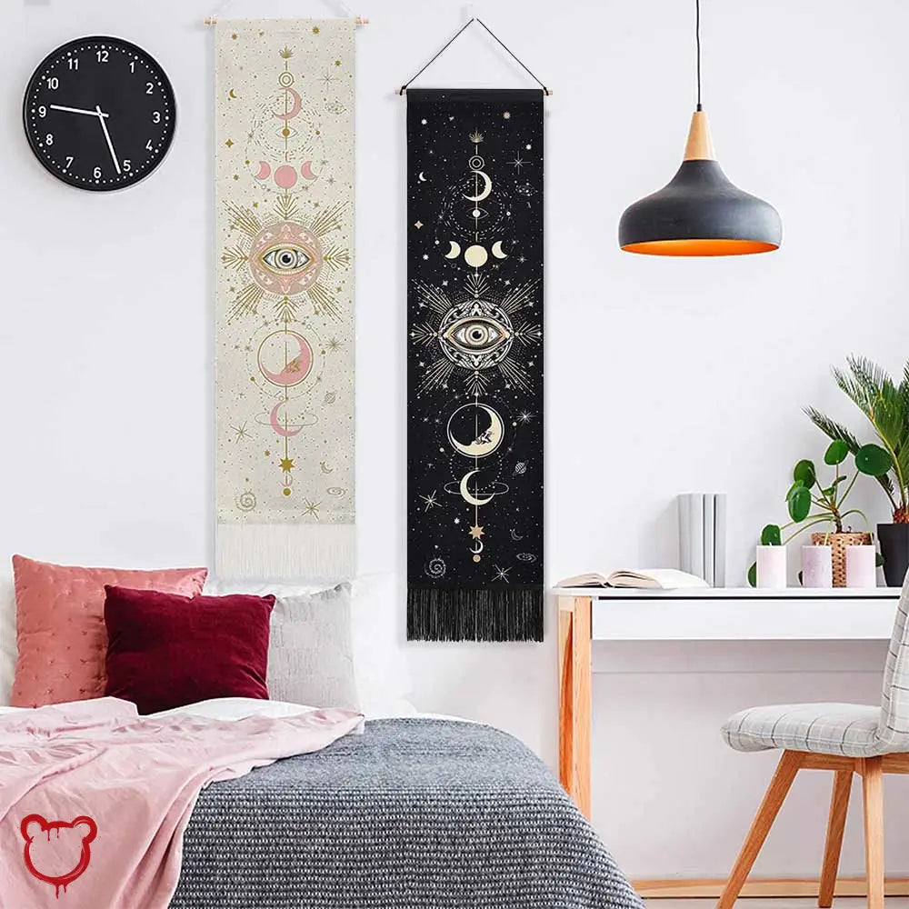 Tassel Celestial Moon Phase Tapestry