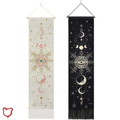 Tassel Celestial Moon Phase Tapestry