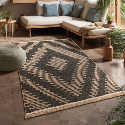 In- & Outdoor Rug Cologne with Bohemian Diamonds