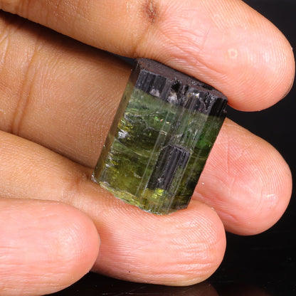 Terminated Deep Green Tourmaline Natural Mineral Specimen –