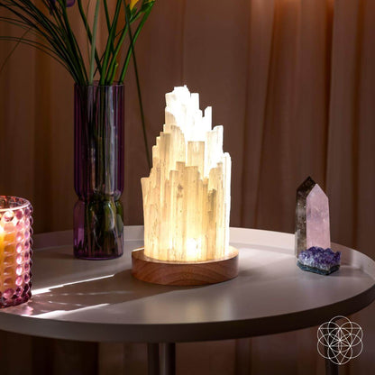 Selenite Lamp – 3 lb Healing Crystal Light, Ethically Sourced – Night Light