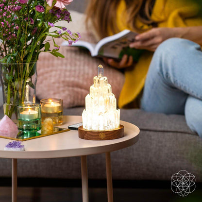 The Clear Quartz Manifestation Tower Lamp – Night Light