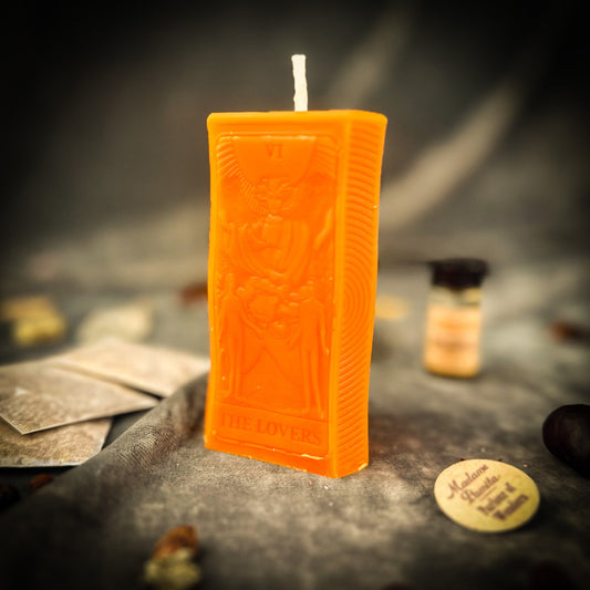 Love Candle Spell Kit - The Lovers Tarot Romance – Orange (Opportunity) Candle Spell Kit