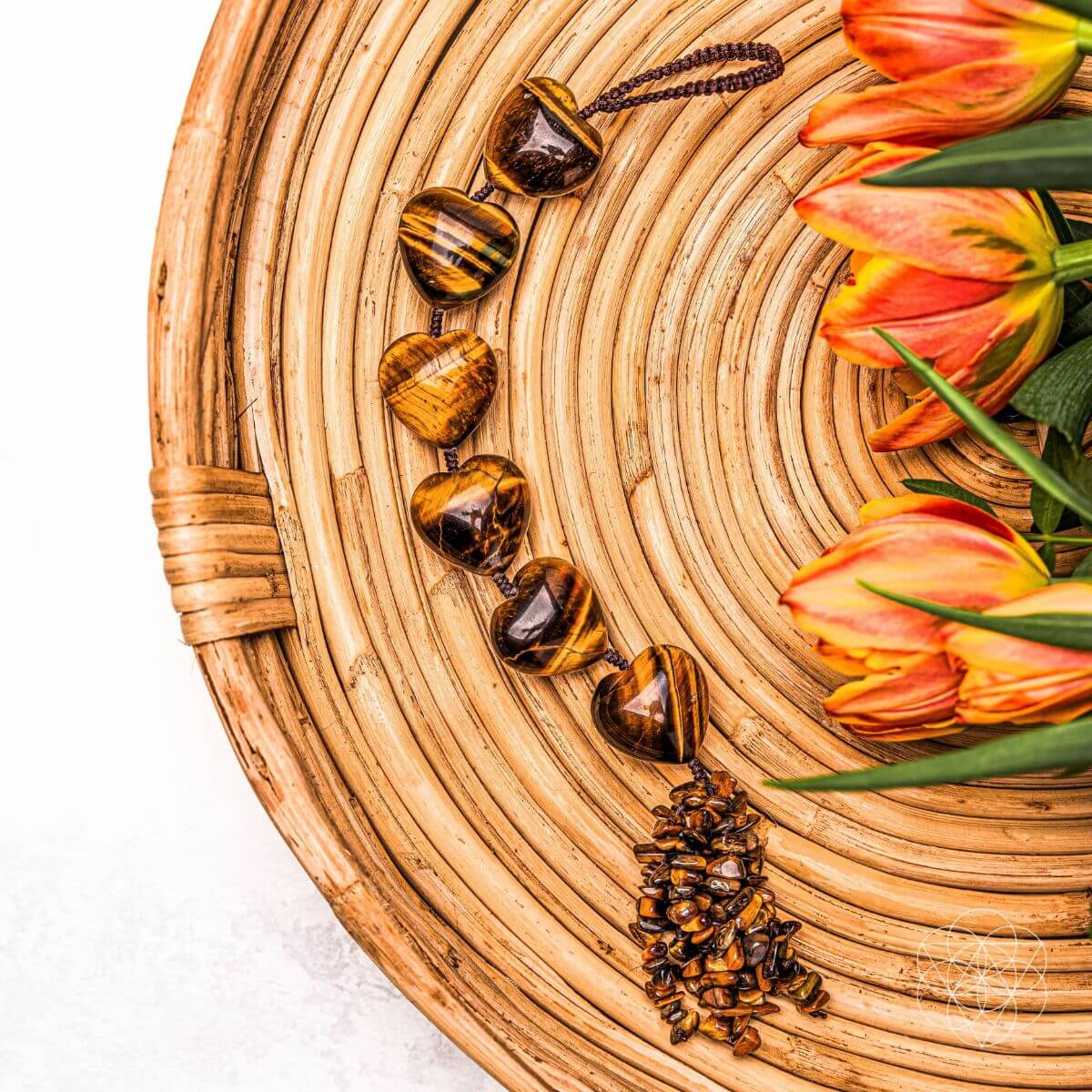 Tiger's Eye Protection Tassel