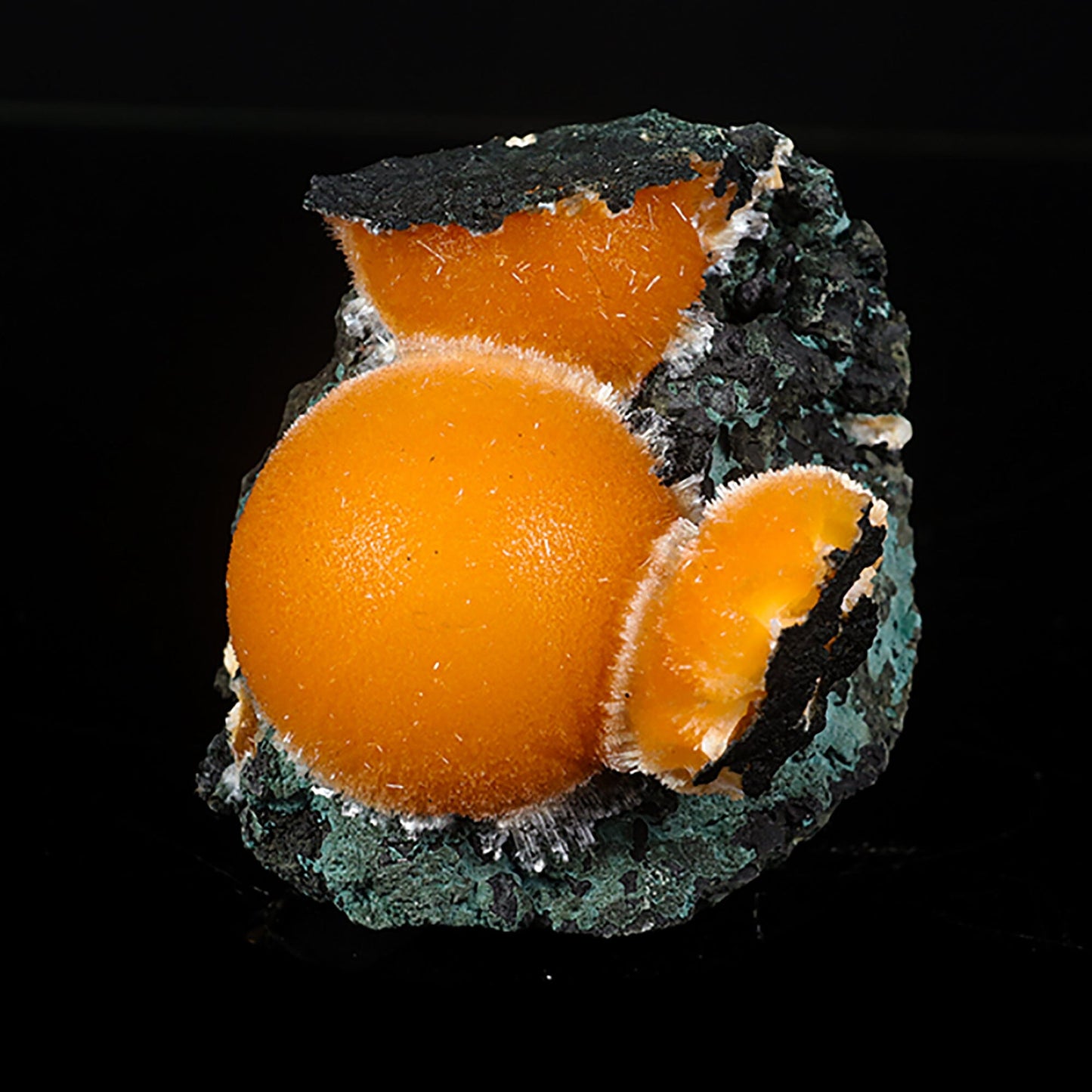 Thomsonite Orange Rare Find Natural Mineral Specimen # B 7041