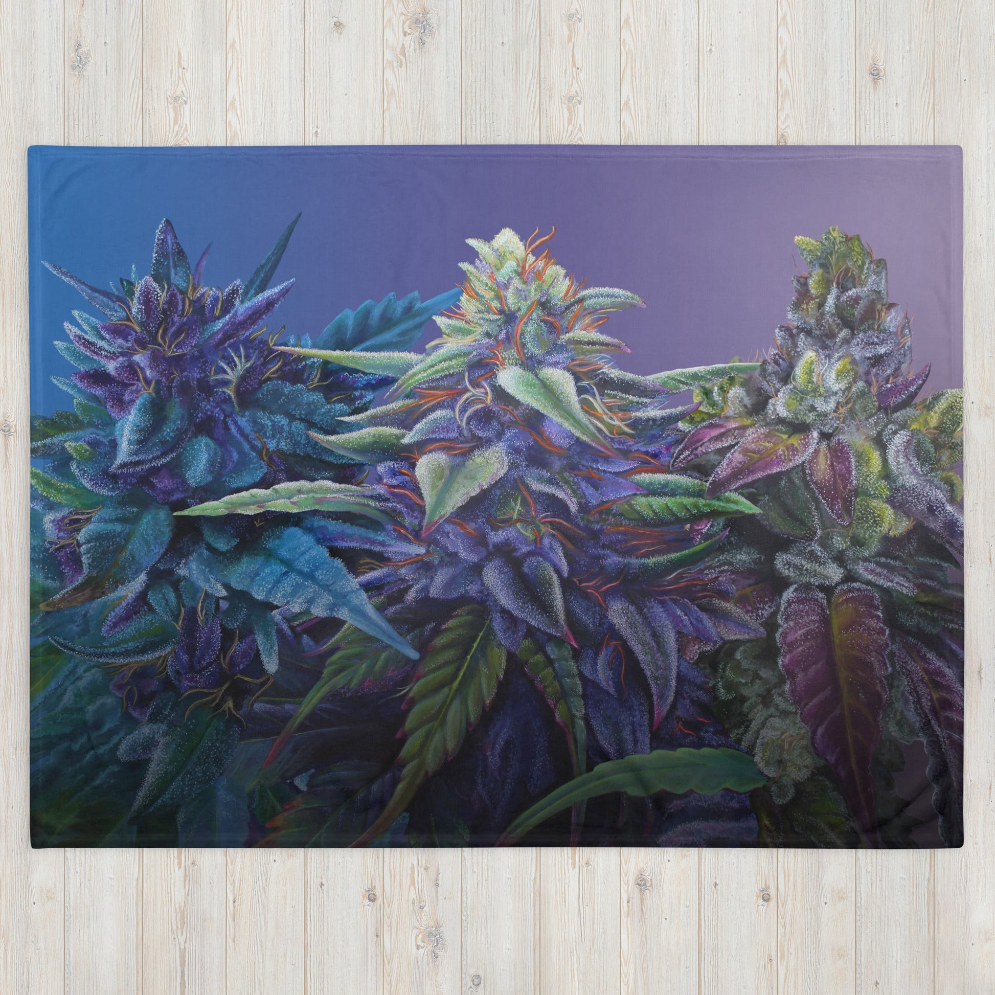 PURPS Cannabis Throw Blanket - Soft Polyester 50x60 – blankets