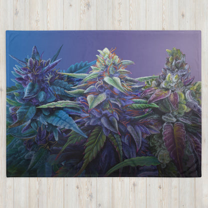 PURPS Cannabis Throw Blanket - Soft Polyester 50x60 – blankets