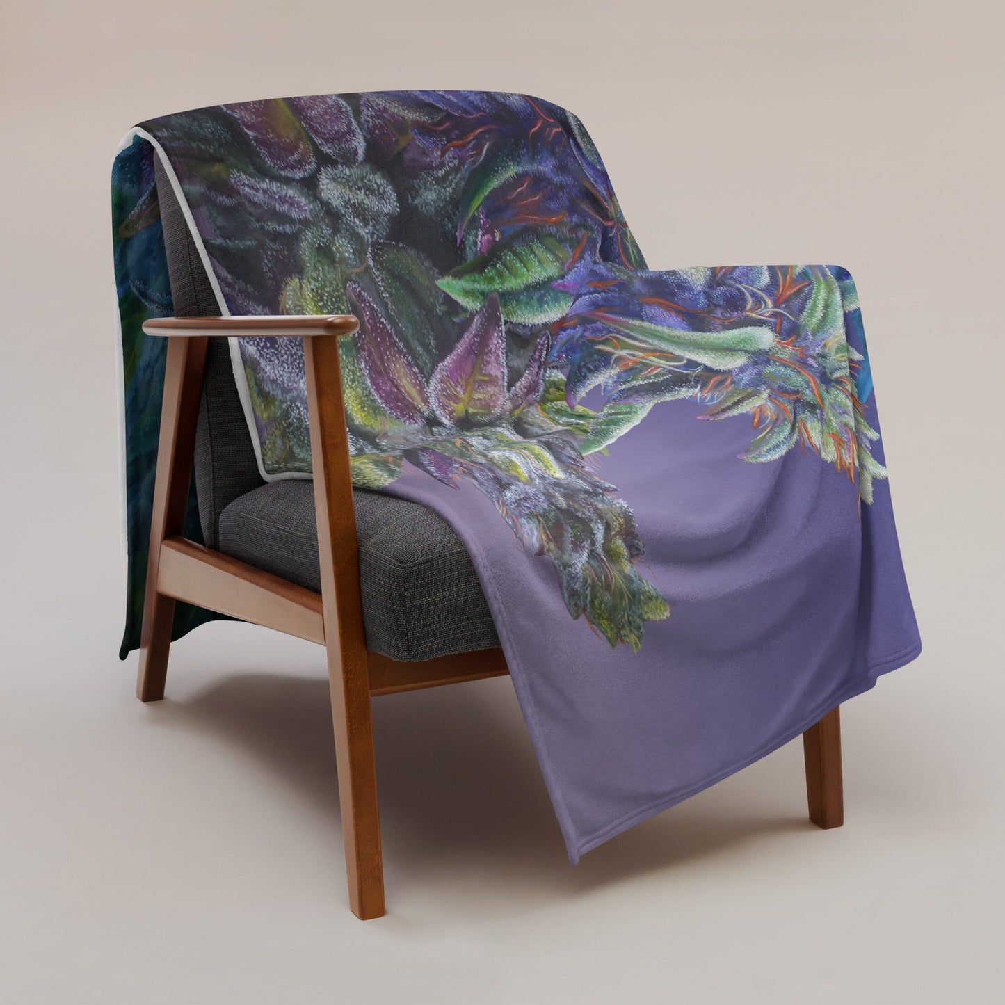 PURPS Cannabis Throw Blanket - Soft Polyester 50x60 – blankets