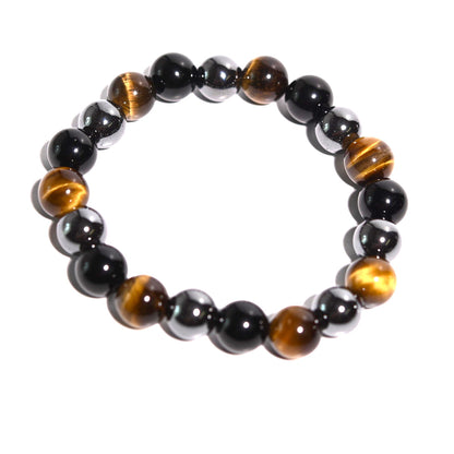 GROUNDED LUCK BRACELET - Tiger's Eye / Hematite / Obsidian –