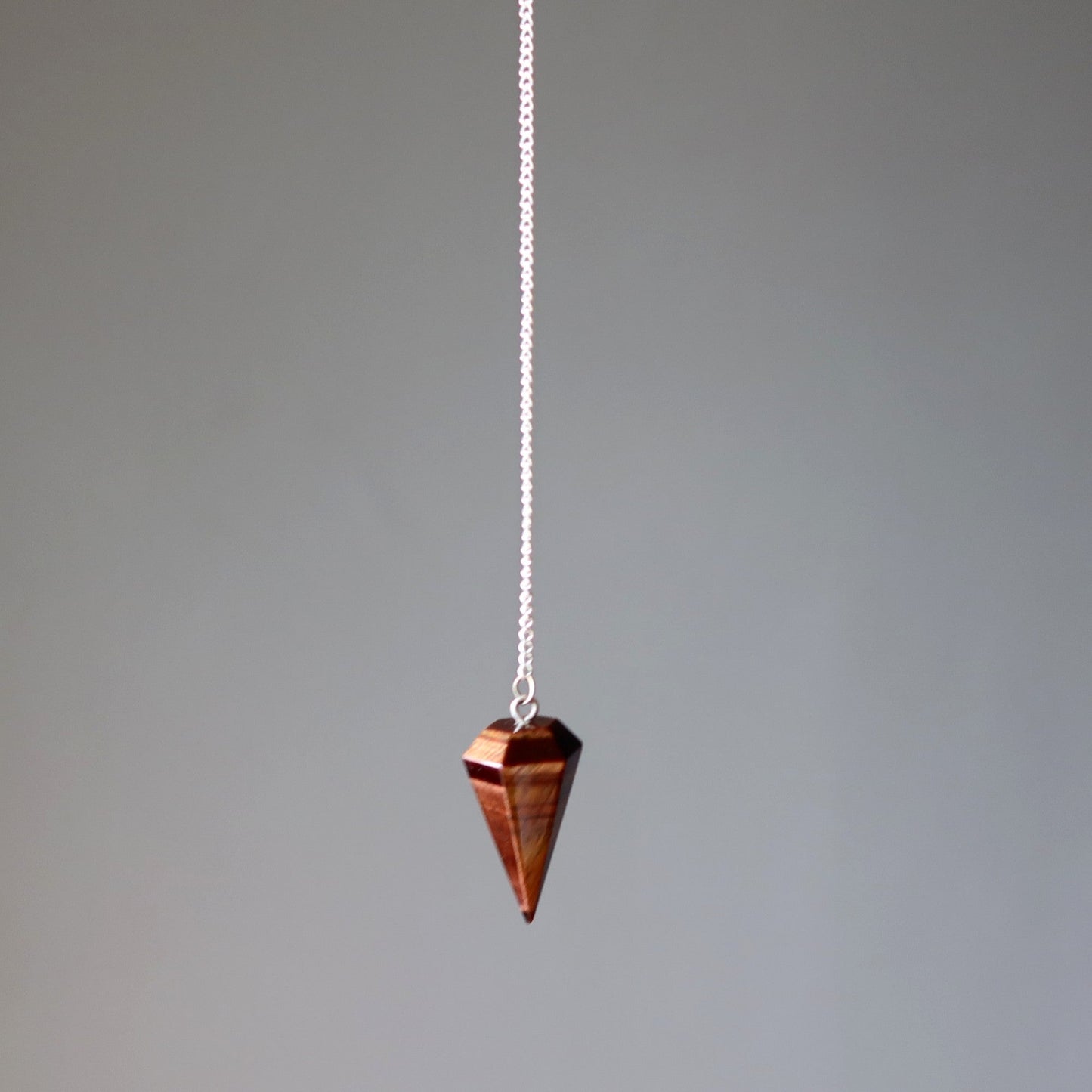Red Tiger’s Eye Pendulum | Divination Dowsing Crystal Tool – Pendulums