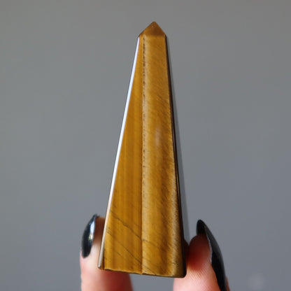 Tiger’s Eye Crystal Tower | Confidence Healing Point – Wands