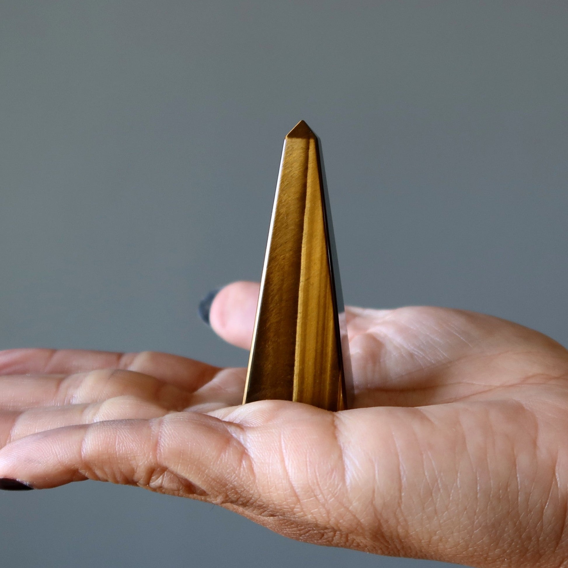 Tiger’s Eye Crystal Tower | Confidence Healing Point – Wands