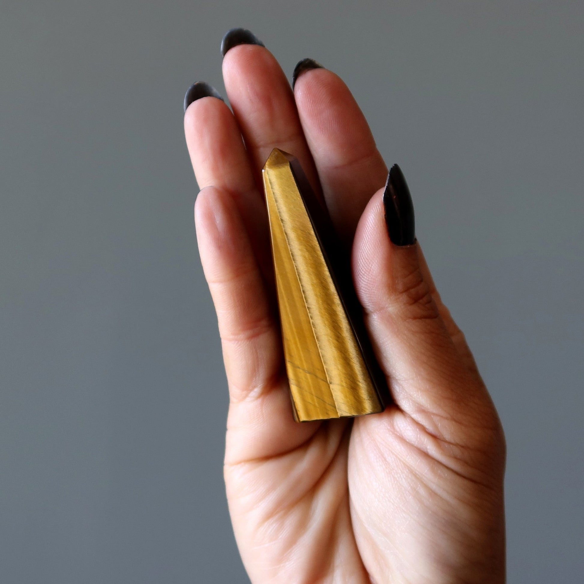 Tiger’s Eye Crystal Tower | Confidence Healing Point – Wands