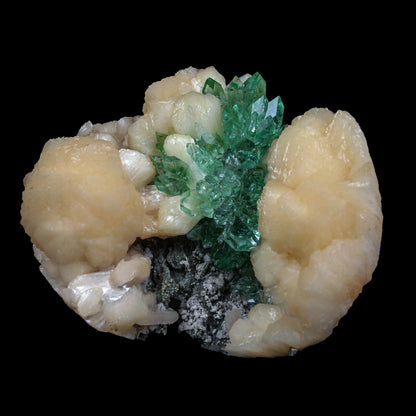 Top Rare Green Floral Apophyllite with Stilbite Natural Mineral Specimen USA – Apohyllite
