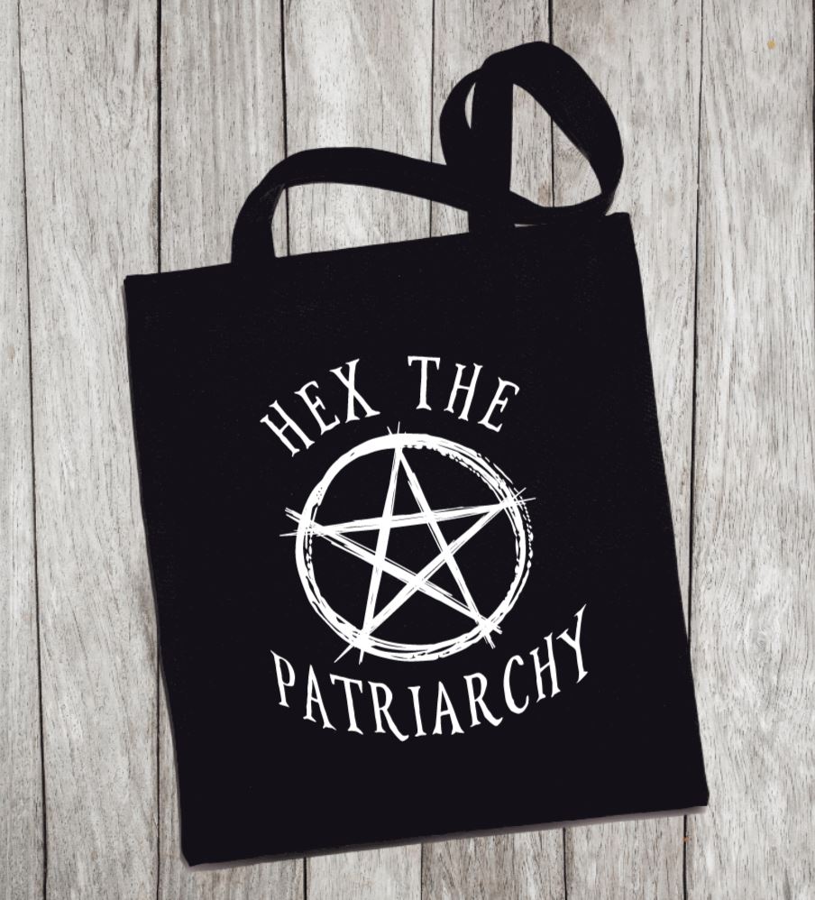 Reusable Grocery Bag/Tote Bag - "hex the patriarchy" –