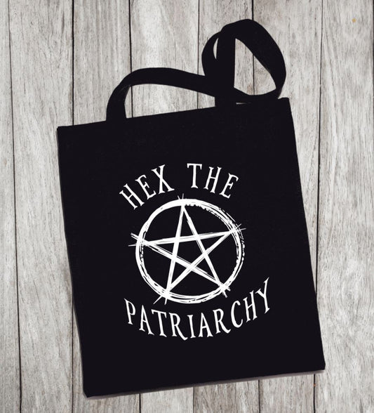 Reusable Grocery Bag/Tote Bag - "hex the patriarchy" –
