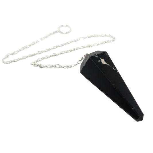 Black Tourmaline Pendulum | Sterling Silver Dowsing Tool – Pendulums