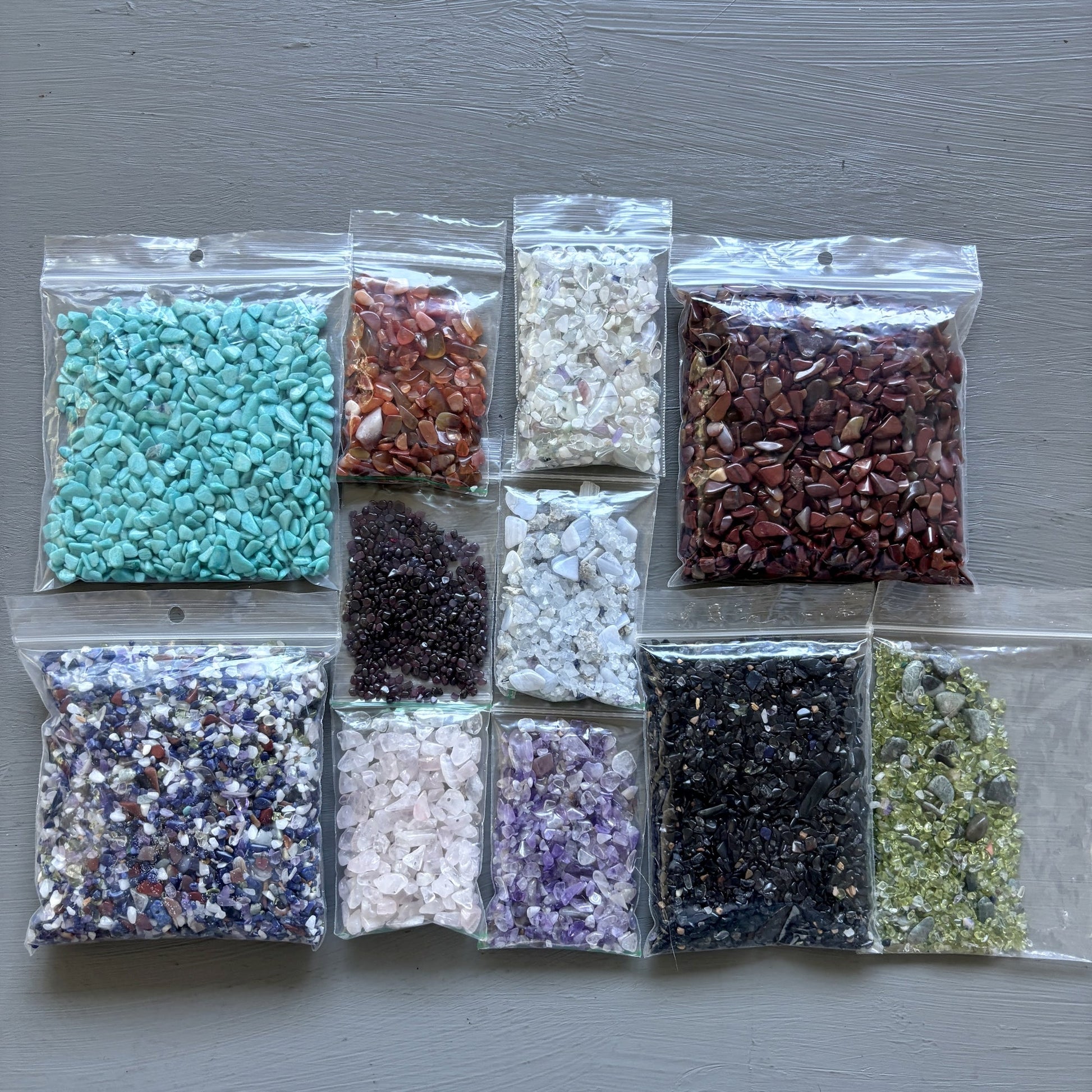 Tumbled Stone Set: Amethyst Carnelian & Variety Pack of Gems – Tumbled Stones