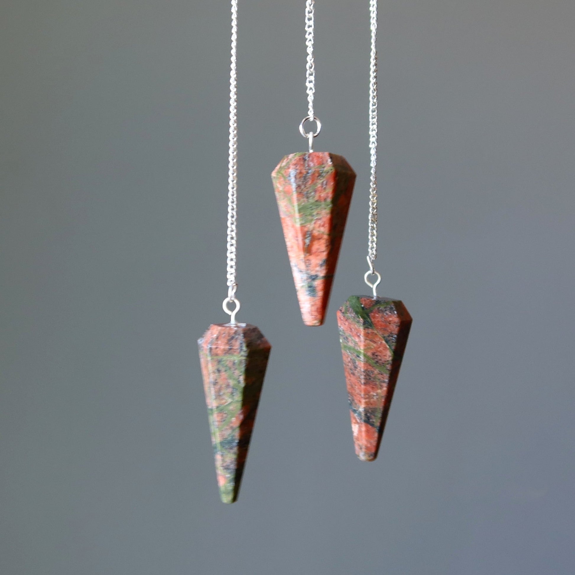 Unakite Pendulum | Crystal Dowsing Tool – Pendulums