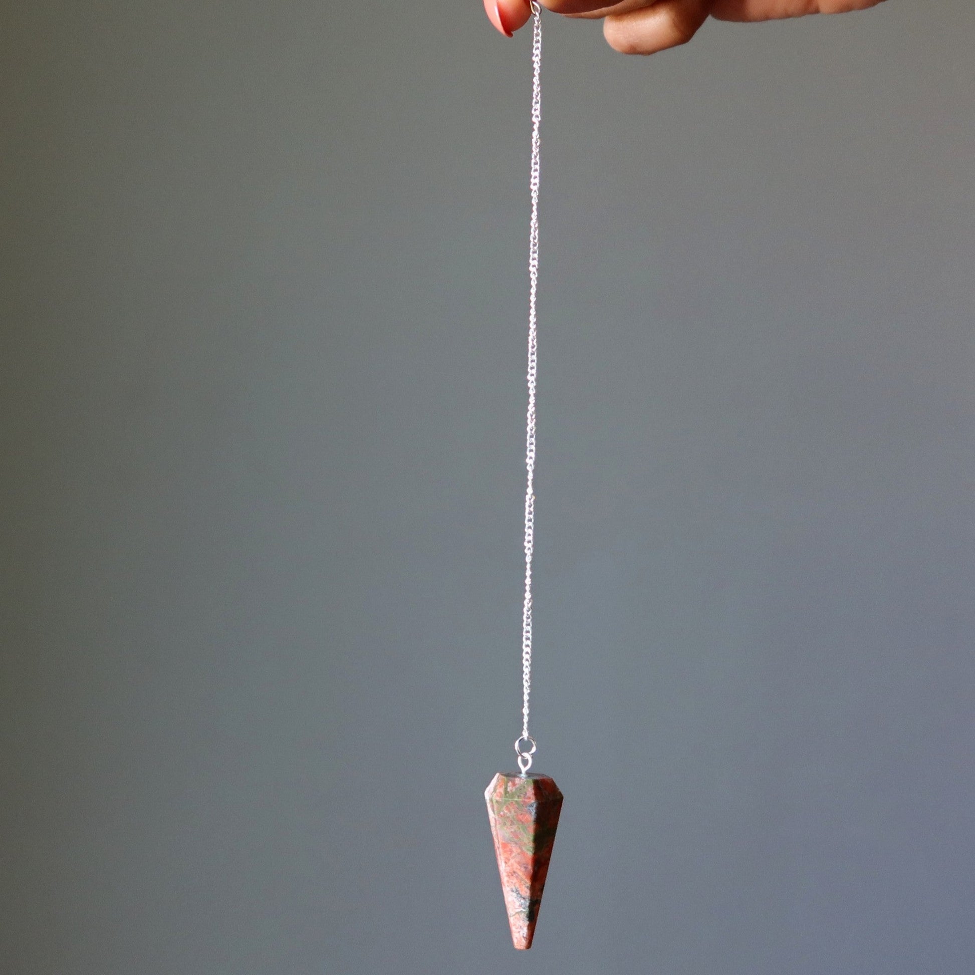 Unakite Pendulum | Crystal Dowsing Tool – Pendulums
