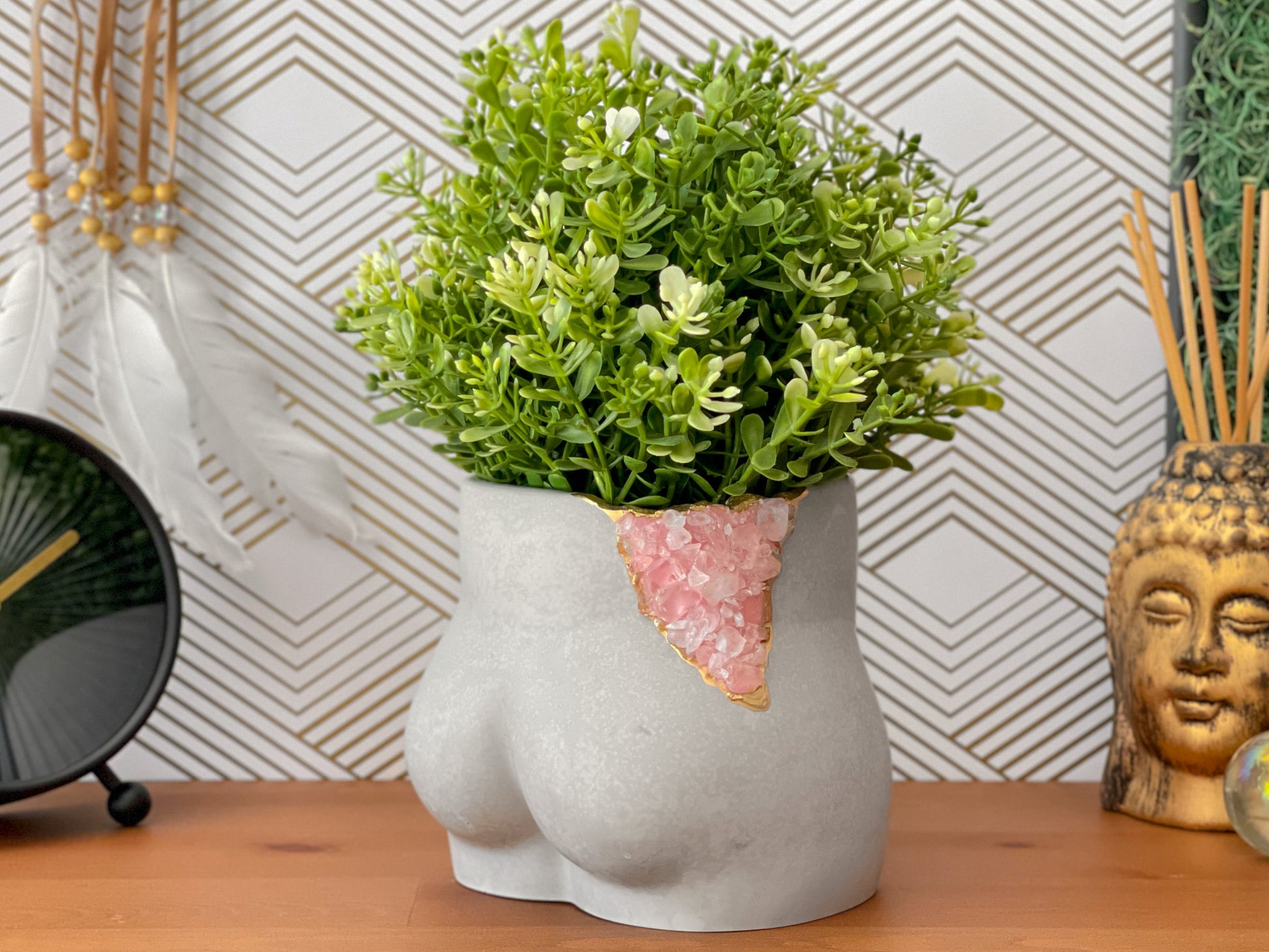 Rose Quartz Butt Planter – Planter