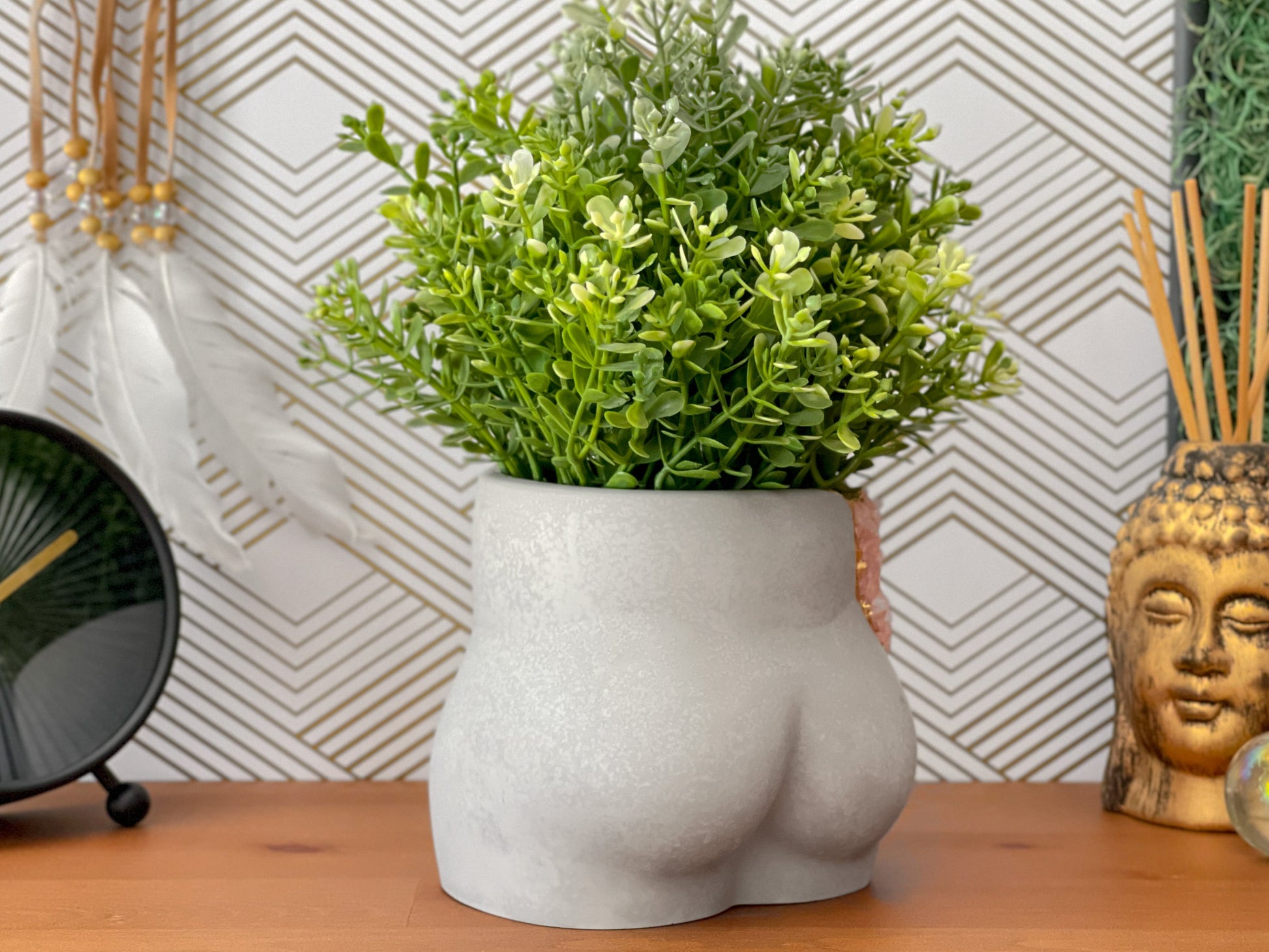 Rose Quartz Butt Planter – Planter