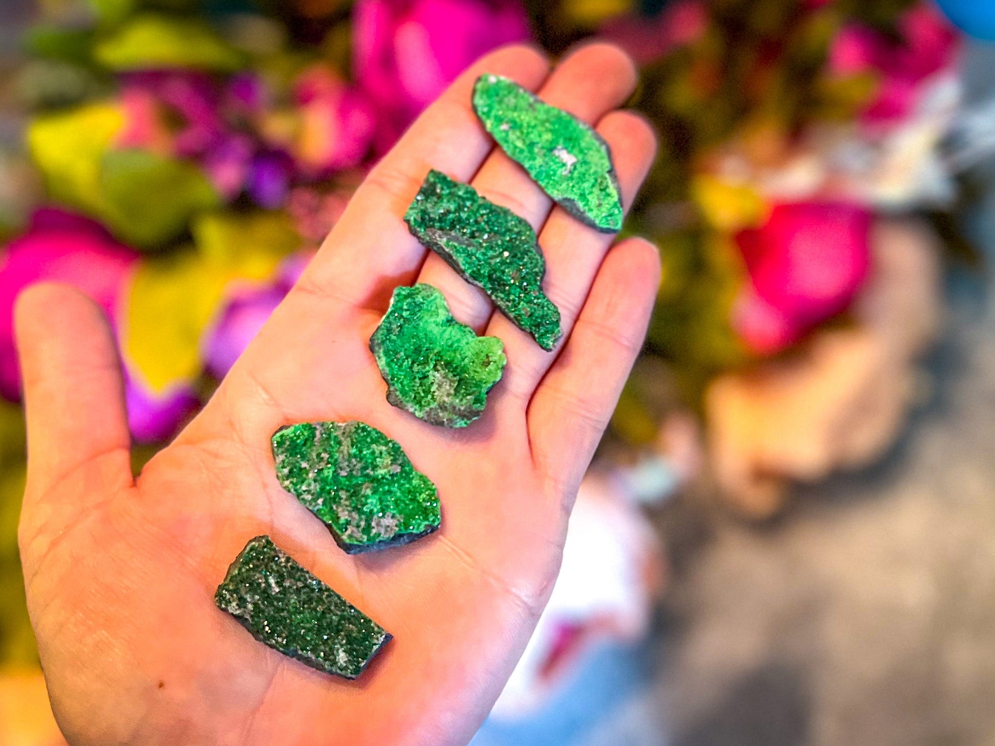 Uvarovite Garnet Specimens – 1-5 grams