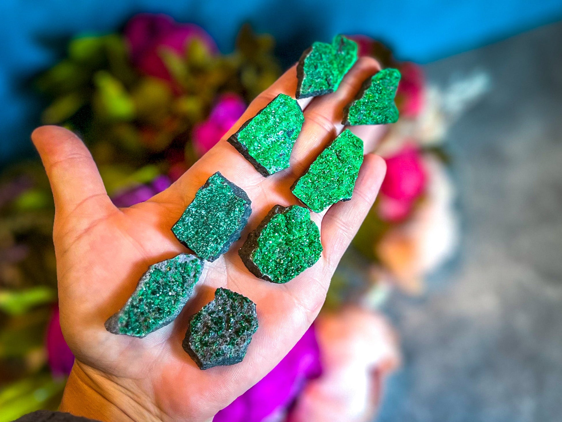 Uvarovite Garnet Specimens – 11-15 grams