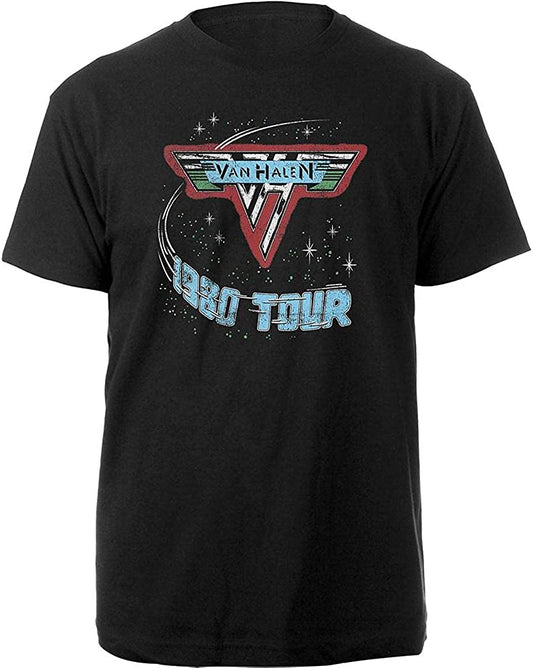 Van Halen T-Shirt - Vintage 1978 & 1980 Tour – 1980 Tour Men's T-shirts
