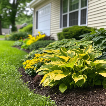 Rare Yellow Variegated Hosta Seeds – Green Leaves with Gold and Creamy Yellow Edges