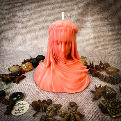 Veil of Secrets Candle Spell Kit - Truth & Privacy Magic – Pink (Hiding Family Secrets) Candle Spell Kit