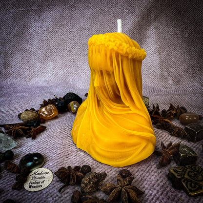 Veil of Secrets Candle Spell Kit - Truth & Privacy Magic – Yellow (Protecting Good Fortune) Candle Spell Kit