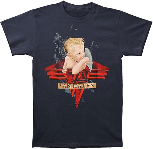 Van Halen Angel Smoking T-Shirt - Official – XXL Men's T-shirts